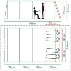 Coleman Valdes Deluxe 4xl Air Open Fronted Blackout Tent Package With Carpet And Groundsheet 2000037563