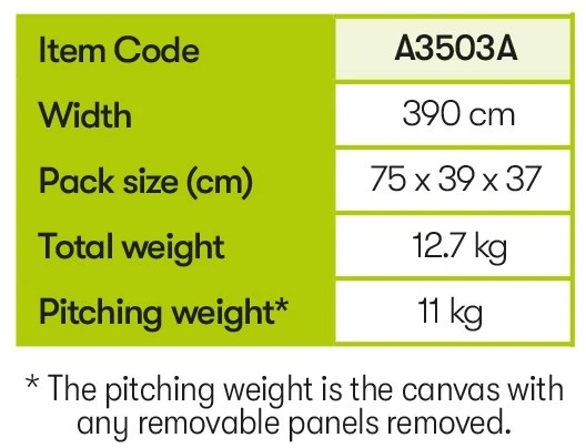 Quest Falcon Inflatable Air 390 Porch Awning A3503A 9 Quest Falcon Inflatable Air 390 Porch Awning A3503A - Image 7
