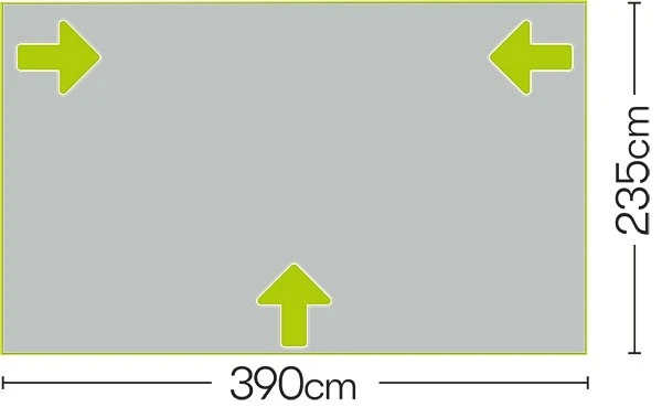 Quest Falcon Inflatable Air 390 Porch Awning A3503A 7 Quest Falcon Inflatable Air 390 Porch Awning A3503A - Image 5