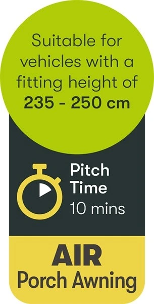 Quest Falcon Inflatable Air 390 Porch Awning A3503A 8 Quest Falcon Inflatable Air 390 Porch Awning A3503A - Image 6