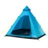 Summit Camping Festival 4 Person Hydrahalt Tipi Tent - BLUE 571046B -Camping Essentials Shop blue tipi