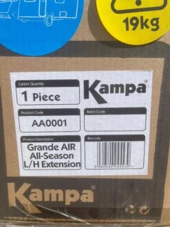 Clearance Kampa Dometic Grande Air All Season L/H Extension AA0001/9120001141 WILL FIT 2020 MODELS ONLY -Camping Essentials Shop grande 1