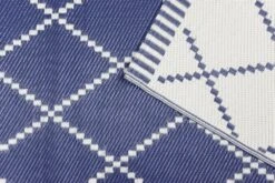Leisurewize Piazza Outdoor Rug (Navy/Cream) - 150cm X 250cm Large GW371 -Camping Essentials Shop gwrug2 image 2 of 5 1000x666 1