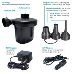 Streetwize Electric Air Pump 240/12 Volt SWAP 10 Streetwize Electric Air Pump 240/12 Volt SWAP -Camping Essentials Shop image 4 1