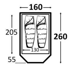 Kampa Brighton 2 BLUE -Camping Essentials Shop kampabrighton2fp compressor 1