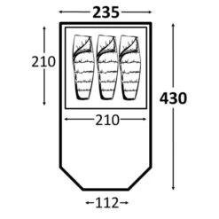 Kampa Mersea 3 CT3320 9120000234 -Camping Essentials Shop kampamersea3 fp compressor
