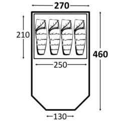 Kampa Mersea 4 CT3321 9120000235 -Camping Essentials Shop kampamersea4poledfp compressor 1