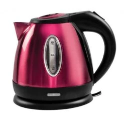 PLS Thirlemere Brushed Polished Metal 1.2l Kettle PO219 Red