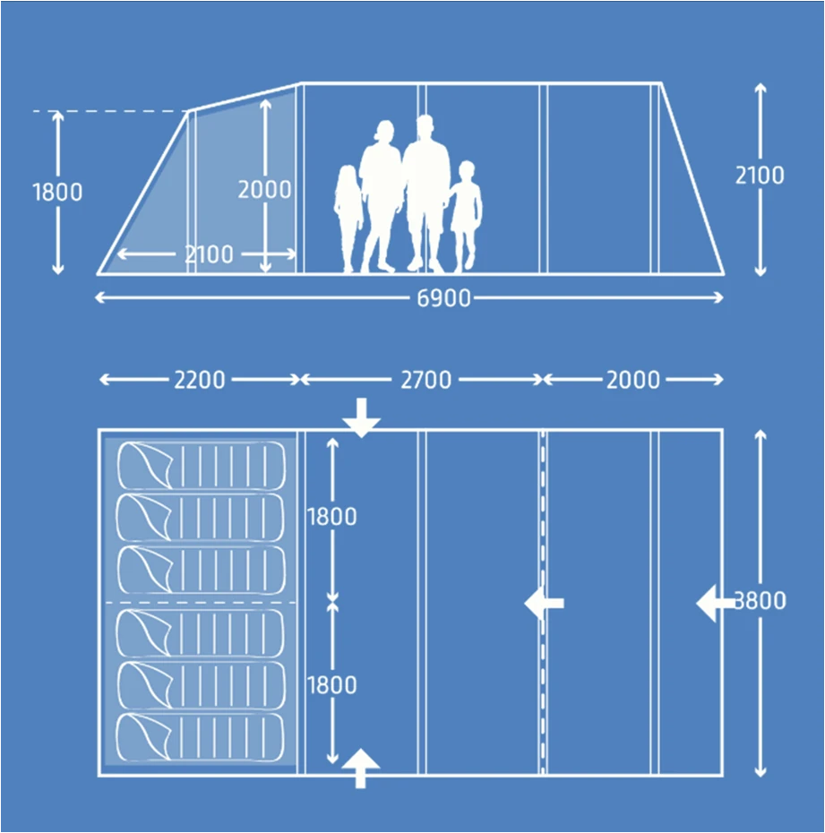 Kampa Hayling 6 Poled 9120001259 3 Kampa Hayling 6 Poled 9120001259