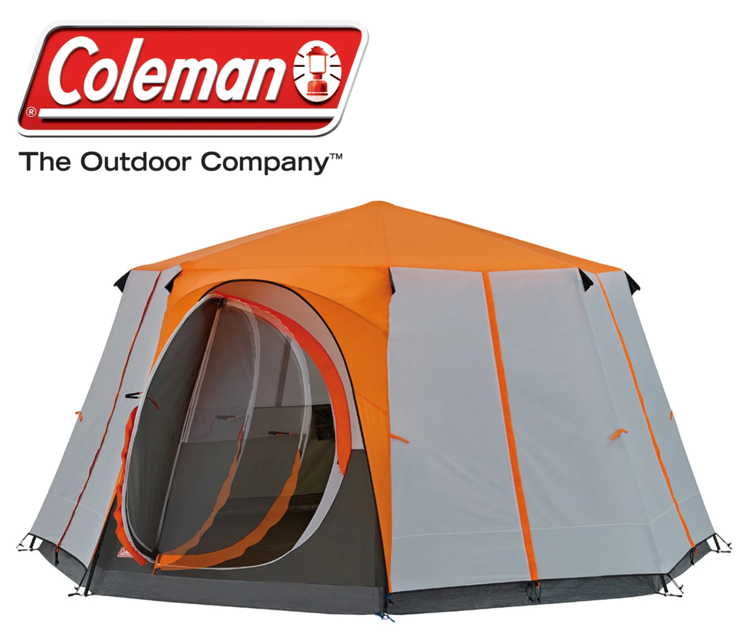 Coleman Orange Octagon 8 Tent 2000019550 3 Coleman Orange Octagon 8 Tent 2000019550