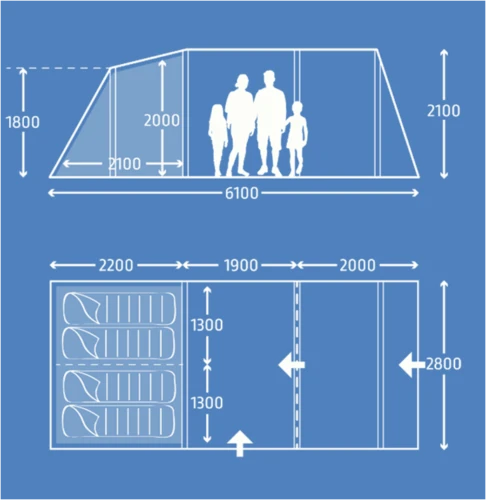Kampa Hayling 4 AIR Package With Carpet And Groundsheet 9120001254 3 Kampa Hayling 4 AIR Package With Carpet And Groundsheet 9120001254