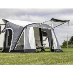Sunncamp Swift AIR 325 SC SF2027 -Camping Essentials Shop sunncampswiftair325scfrontup compressor