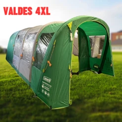 Coleman Valdes Deluxe 4xl Air Open Fronted Blackout Tent Package With Carpet And Groundsheet 2000037563 -Camping Essentials Shop valdes 4xl right side 1