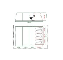 Coleman Weathermaster 6XL AIR TENT PACKAGE 2000035188 2023 -Camping Essentials Shop weathermaster 6xl floor plan 1
